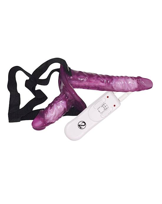 Vibrating Strap On Duo
