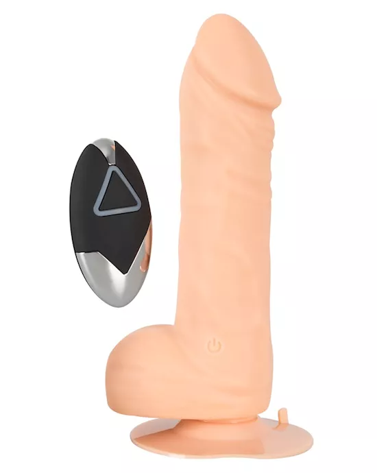 Wireless Silicone Vibrating Dong  7 Inch