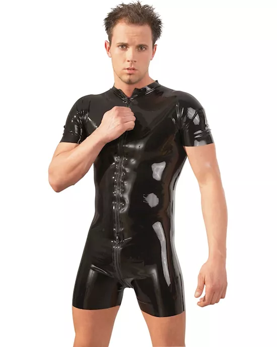 Mens Latex Playsuit