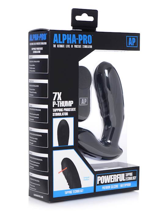 Alpha Pro 7x P-thump Tapping Prostate Vibe With Remote Control