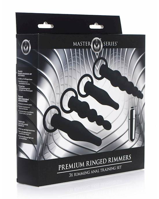 Master Series Premium Ringed Rimmers 3x Rimming Anal Training Set