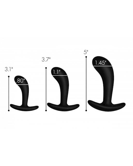 3 Piece Curved Anal Trainer Set