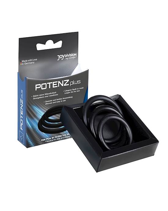 Potenzplus Cock Ring Set - 3 Pack