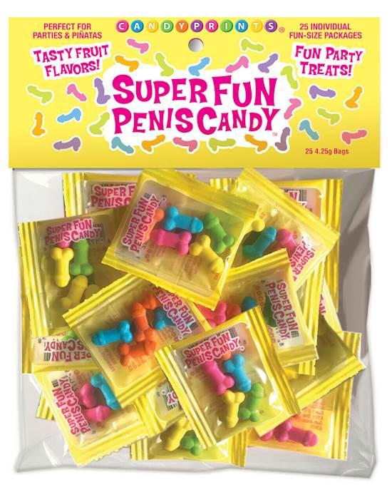 Super Fun Penis Candy Bag Of 25