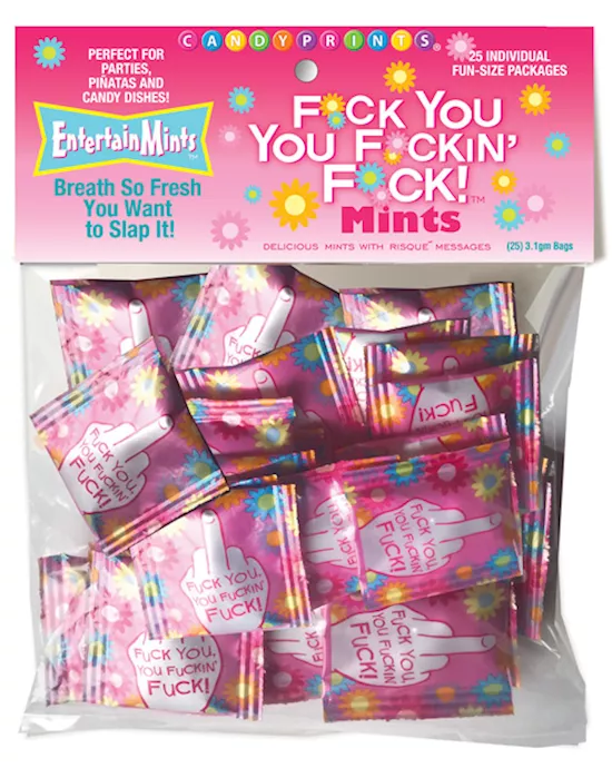 Fuck you You Fuckin Fuck Mints  Bag of 25