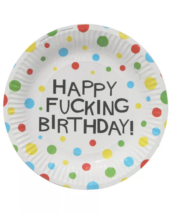 XRated Birthday Plates 7