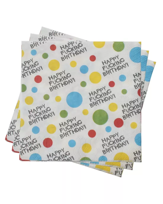 XRated Birthday Napkins 2 ply