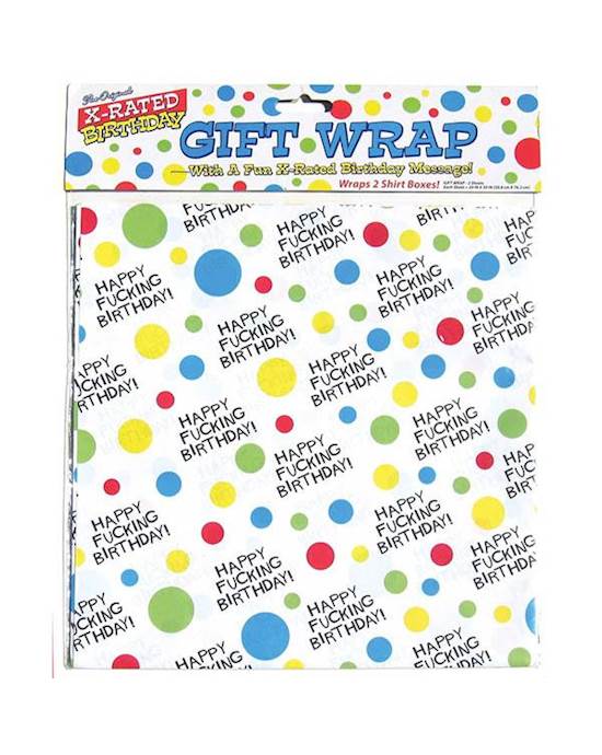 X-rated Birthday Gift Wrap Paper