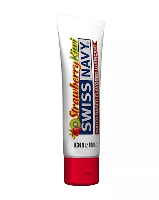 Swiss Navy Strawberry Kiwi Flavoured Lubricant  10ml