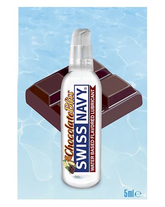 Swiss Navy Chocolate Bliss Flavoured Lubricant - 5ml Foil