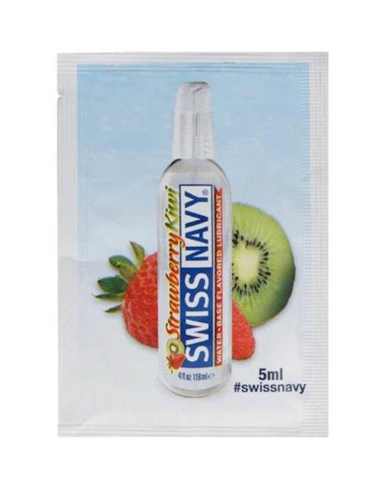 Swiss Navy Strawberry Kiwi Flavoured Lubricant - 5ml Foil