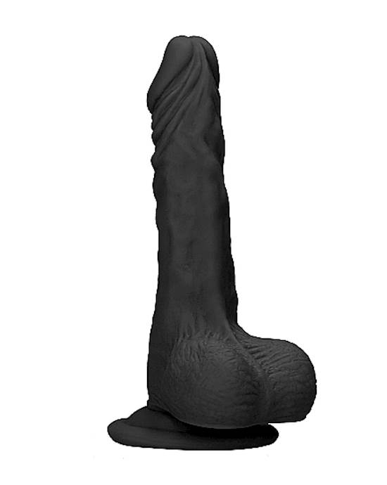 Realistic Suction Dildo With Balls - 7.8 Inches