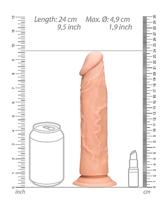 Realistic Suction Dildo - 9 Inches