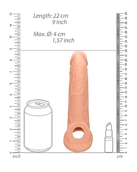 Penis Extender With Rings- 22 Cm Flesh 