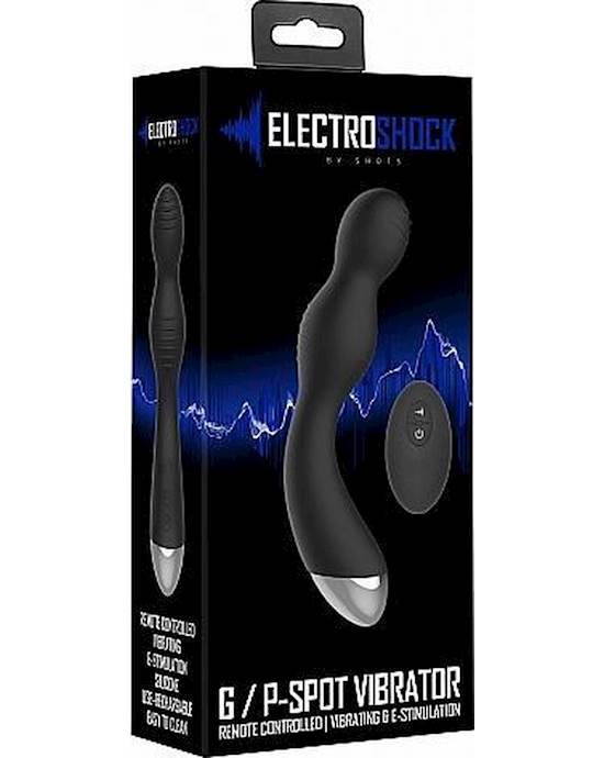 Remote Controlled E-stim And Vibrating G/p-spot Vibrator Black