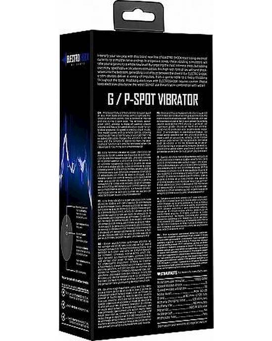 Remote Controlled E-stim And Vibrating G/p-spot Vibrator Black
