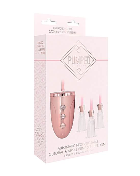Automatic Rechargeable Clitoral And Nipple Pump Set