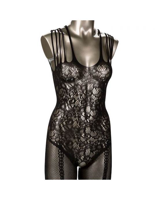 Scandal Plus Size Strappy Lace Body Suit