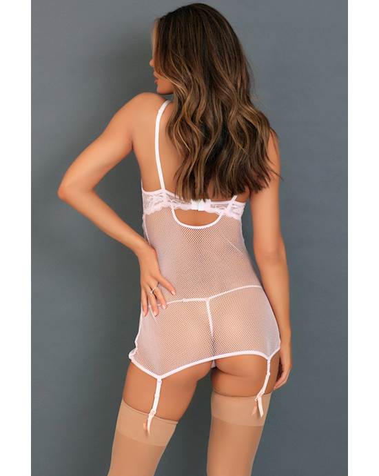 Deconstruct Me Chemise And G-string Pink 