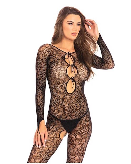 Crotchless Lace Bodystocking