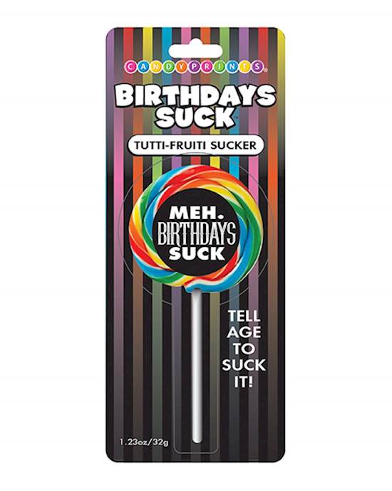 Meh Birthday Lollipop Suckers