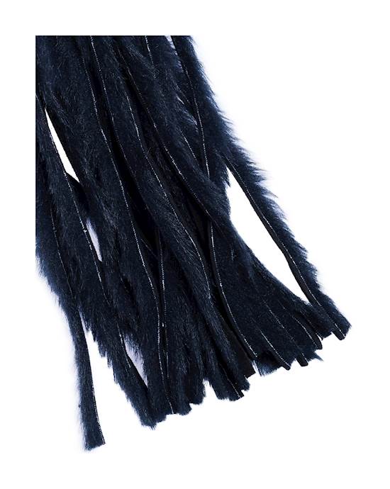 Bound X Faux Fur Flogger With Lambskin Handle