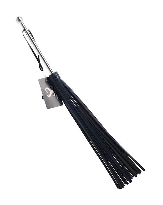 Bound X Saddle Leather Flogger with Metal Handle