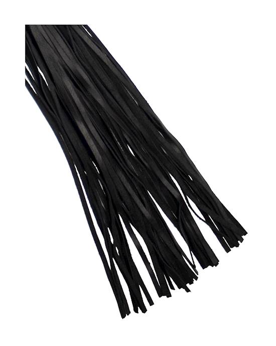 Bound X Leather Flogger With Patent Handle