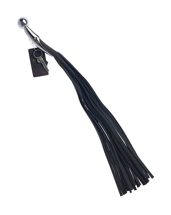 Bound X Nubuck Leather Flogger with Metal Handle