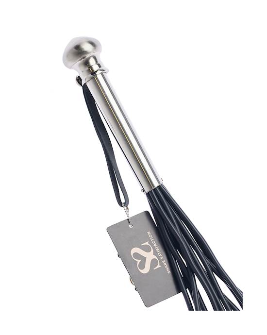 Bound X Silicone Round Tail Flogger With Metal Handle