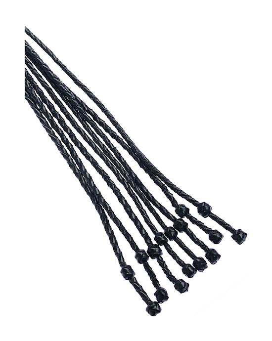 Bound X Braided Leather Double Knot Flogger