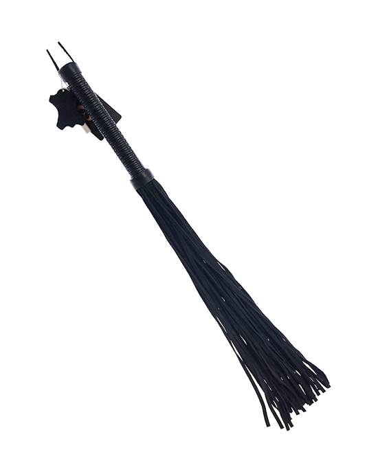 Bound X Suede Flogger with Cord Handle