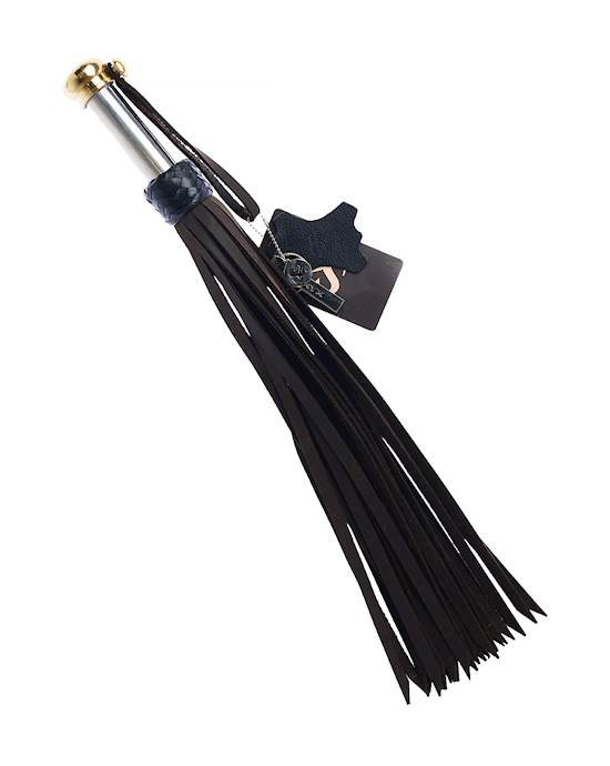 Bound X Nubuck Leather Flogger with Metal Handle