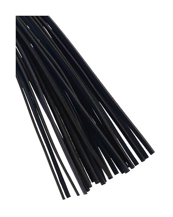 Bound X Saddle Leather Flogger With Flat Top Handle
