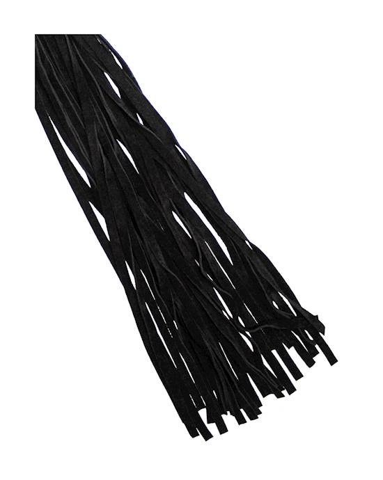 Bound X Suede Flogger With Wooden Handle
