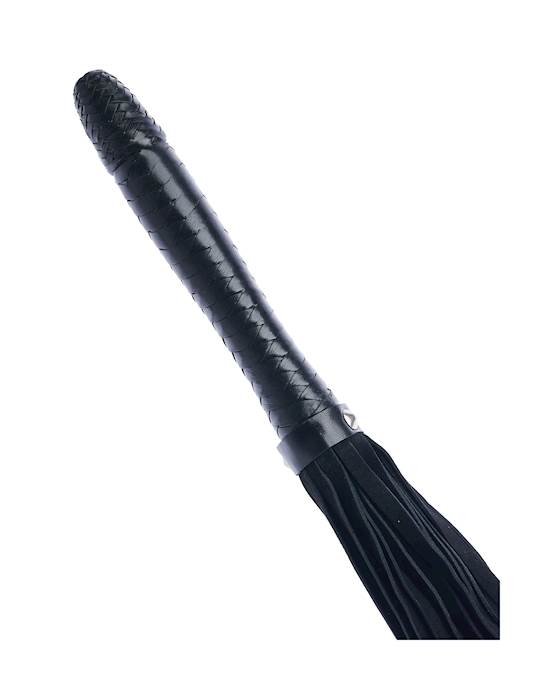 Bound X Suede Flogger With Tapered Handle