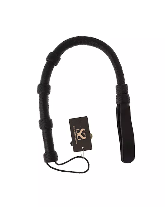 Bound X Saddle Leather Tongue Whip