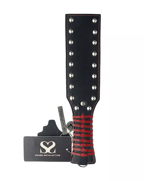 Bound X Studded Paddle with Red Weaving