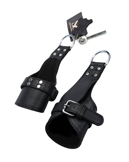 Bound X Leather Suspension Wrist Cuffs