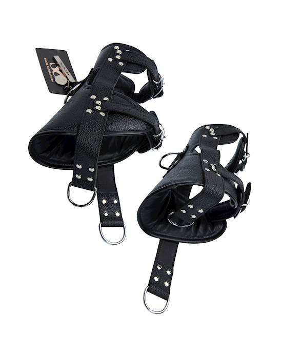 Bound X Leather Suspension Ankle Cuffs
