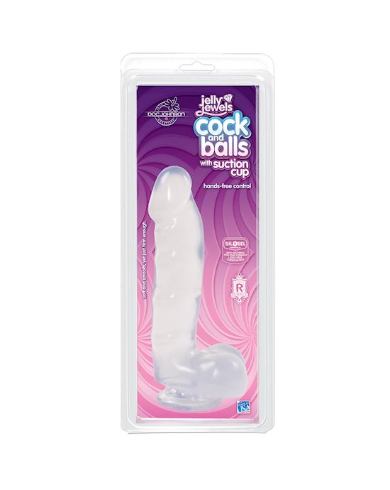 Jelly Jewels Cock With Suction Cup Dildo