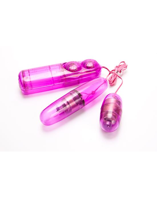 Pink Double Vibrating Bullets