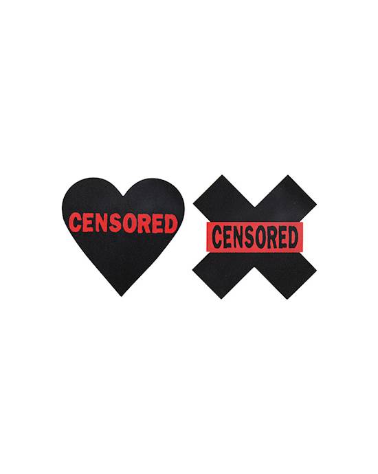 CENSORED HEARTS AND X Pasties