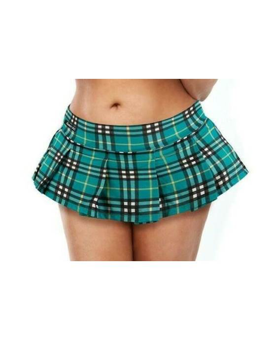 Sexy Schoolgirl Spandex Skirt