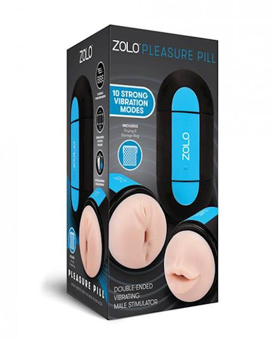 Zolo Pleasure Pill Black/blue