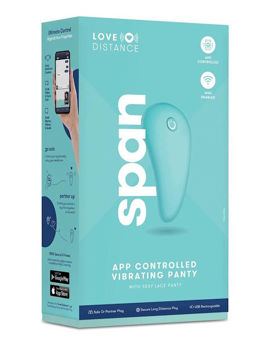 Love Distance Span App-controlled Panty Vibe