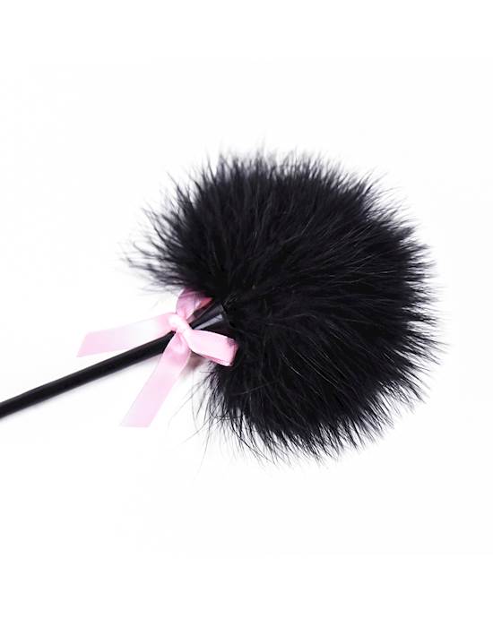 Pink Bow Feather Tickler And Paddle
