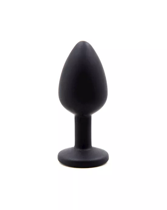 Gemmed Silicone Anal Plug  28 Inch