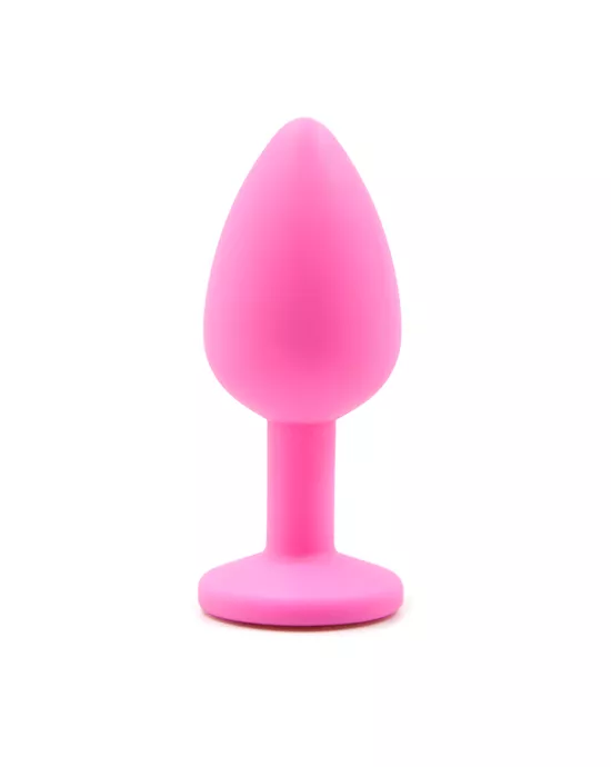 Gemmed Silicone Anal Plug  28 Inch