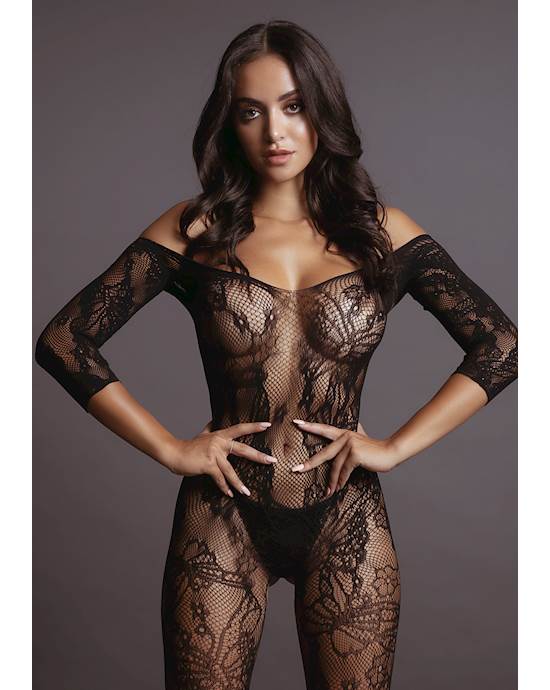 Lace Sleeved Bodystocking 